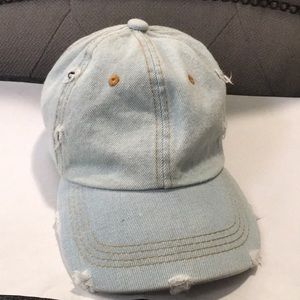 light wash jean hat